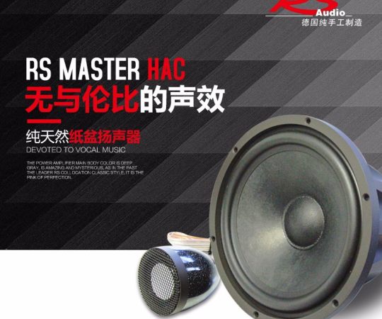 德国RS Master HAC纯天然纸盘两分频扬声器 6.5寸汽车音响改装套装喇叭