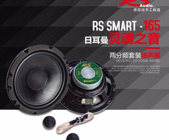 德国RS汽车音响 samrt 165-2 发现两分频扬声器 6.5寸汽车音响喇叭